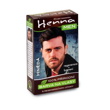 Henna MEN přírodní barva na vlasy HNĚDÁ