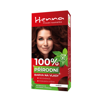Henna přírodní barva na vlasy HNĚDÁ