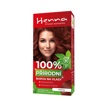 Henna přírodní barva na vlasy KAŠTAN