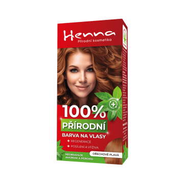 Henna přírodní barva na vlasy OŘECHOVĚ PLAVÁ
